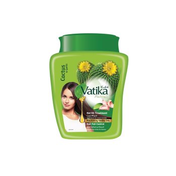 Vatika Cactus Hot Oil Treatment 500g nourishing hair mask jar