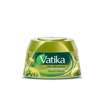 Vatika Hair Fall Control Styling Hair Cream with Cactus Ghergir Olive - 140 ml