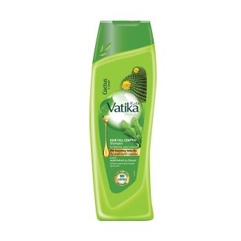 Vatika Naturals Hair Fall Control Shampoo 400ml | Enriched with Cactus & Gergir Extracts | For Weak Hair, Prone to Hair Fall | With Nourishing Vatika Oils