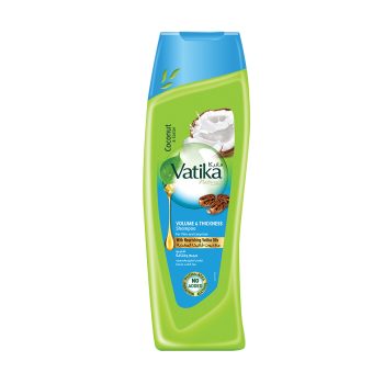 Vatika Naturals Volume & Thickness Shampoo 400ml | Enriched with Coconut & Castor Extracts | For Thin & Limp Hair | With Nourishing Vatika Oils