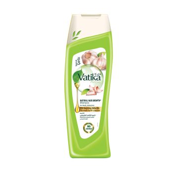 Vatika Naturals Spanish Garlic Natural Hair Growth Shampoo 400ml | For Natural Hair Growth | With Nourishing Vatika Oils | For Weak & Falling Hair