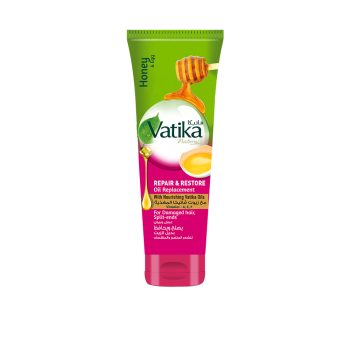 Vatika Naturals Repair & Restore Oil Replacement | Honey & Egg | Non-Sticky & Non-Greasy | For Damaged & Dull Hair - 200ml