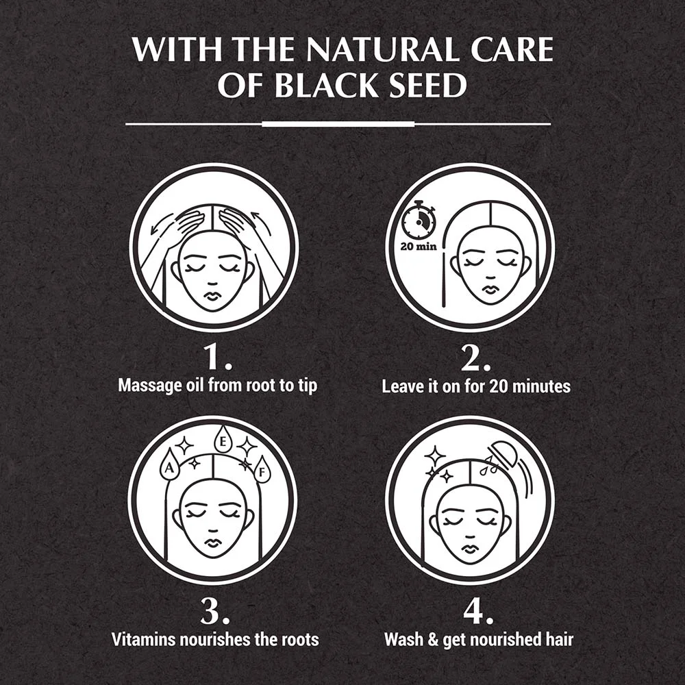 Vatika Naturals Enriched Hair Oil Strength & Shine Blackseed 200 ml - Image 3
