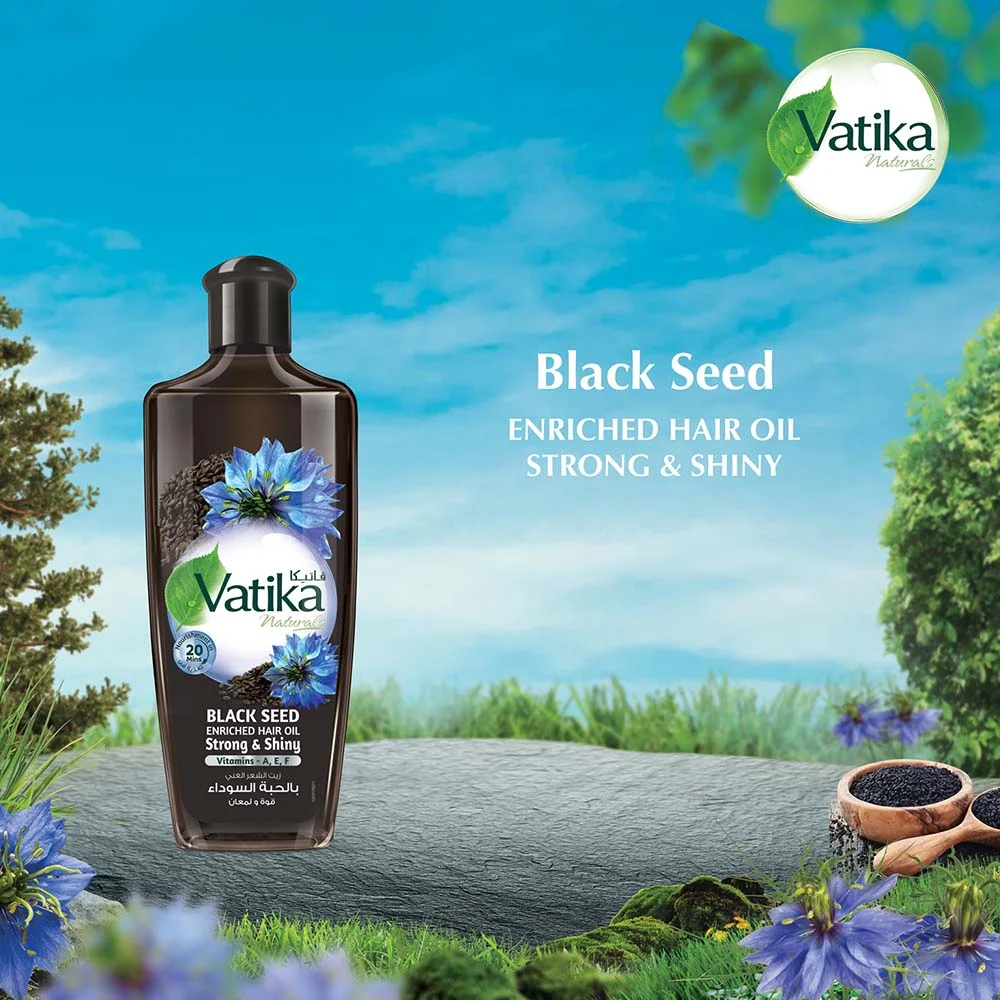 Vatika Naturals Enriched Hair Oil Strength & Shine Blackseed 200 ml - Image 5