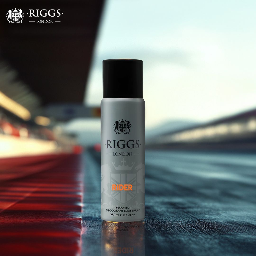 Riggs London Rider Body Spray - 250ml Deodorant for Men - Image 2