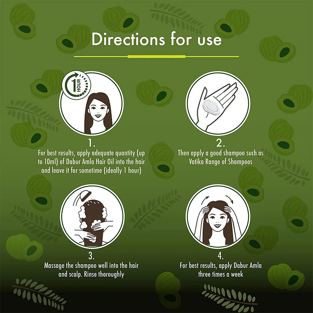 Dabur Amla Hair Oil 200ml. - Image 3