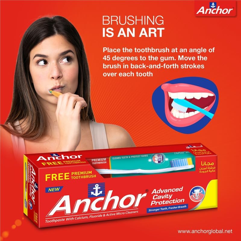 Anchor Advanced Cavity Protection Toothpaste 150g. - with Free Toothbrush - Image 6