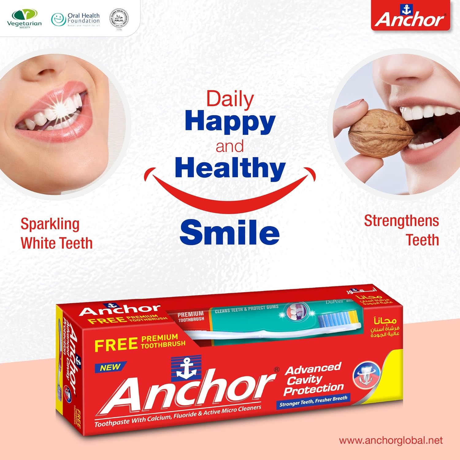 Anchor Advanced Cavity Protection Toothpaste 150g. - with Free Toothbrush - Image 4
