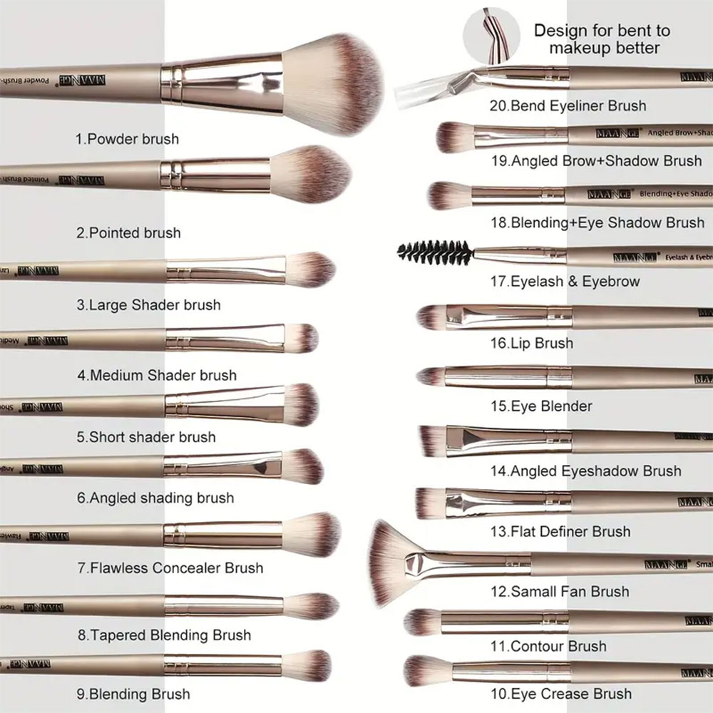 Makeup Brush Set 20pcs - Image 2