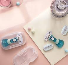 Dorco Eve 6 Mini System Razor for Women - 6-Blade Razor for On-the-Go grooming, 2 Heads, 1 Handle - Image 3