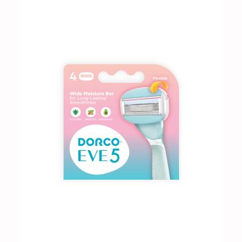 Dorco Eve 5 Razors for Women – 5-Blade Shaving cartridges, 4 Heads