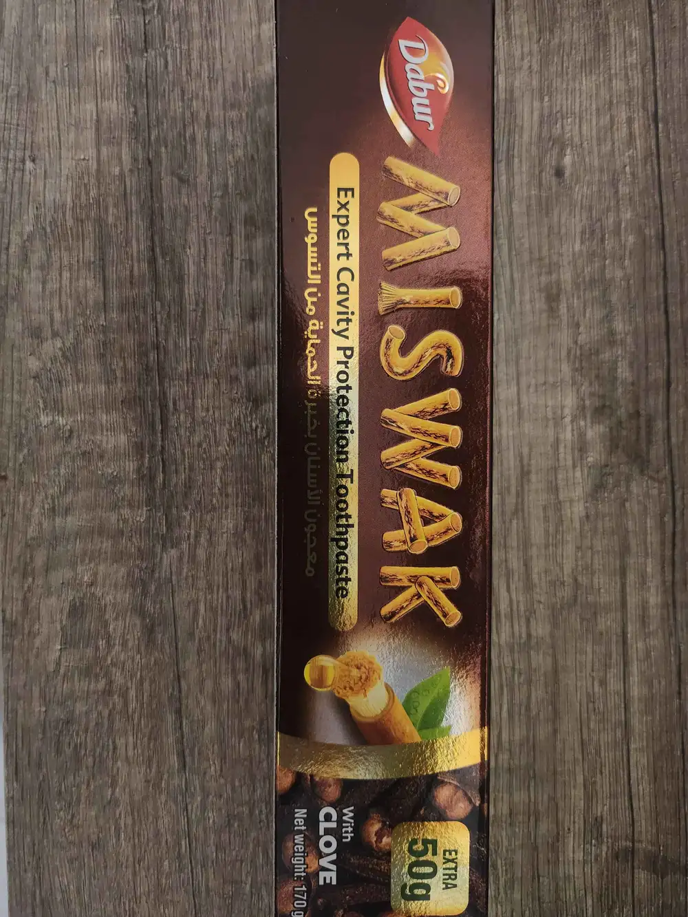 Dabur Miswak Herbal Clove Toothpaste 120gm. + 50gm. - Image 2