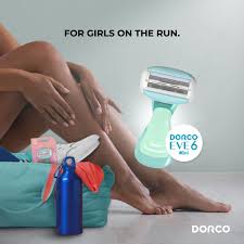 Dorco Eve 6 Mini System Razor for Women - 6-Blade Razor for On-the-Go grooming, 2 Heads, 1 Handle - Image 5