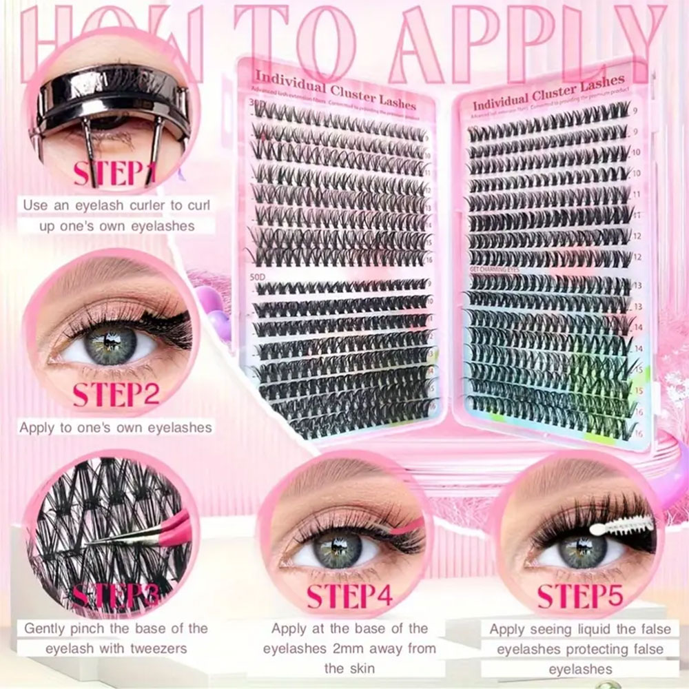 DIY Eyelash Extension Kit 640pcs - Image 3