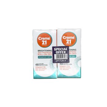 Creme 21 Brightening Roll-On Powder Dry Special Offer
