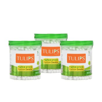 Tulips Paper Stick Cotton Swabs 100x3
